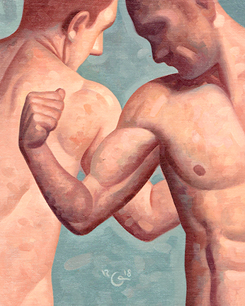 SOLD, ANATOMY STUDY 44, 8" x 10", OIL ON CANVAS BOARD