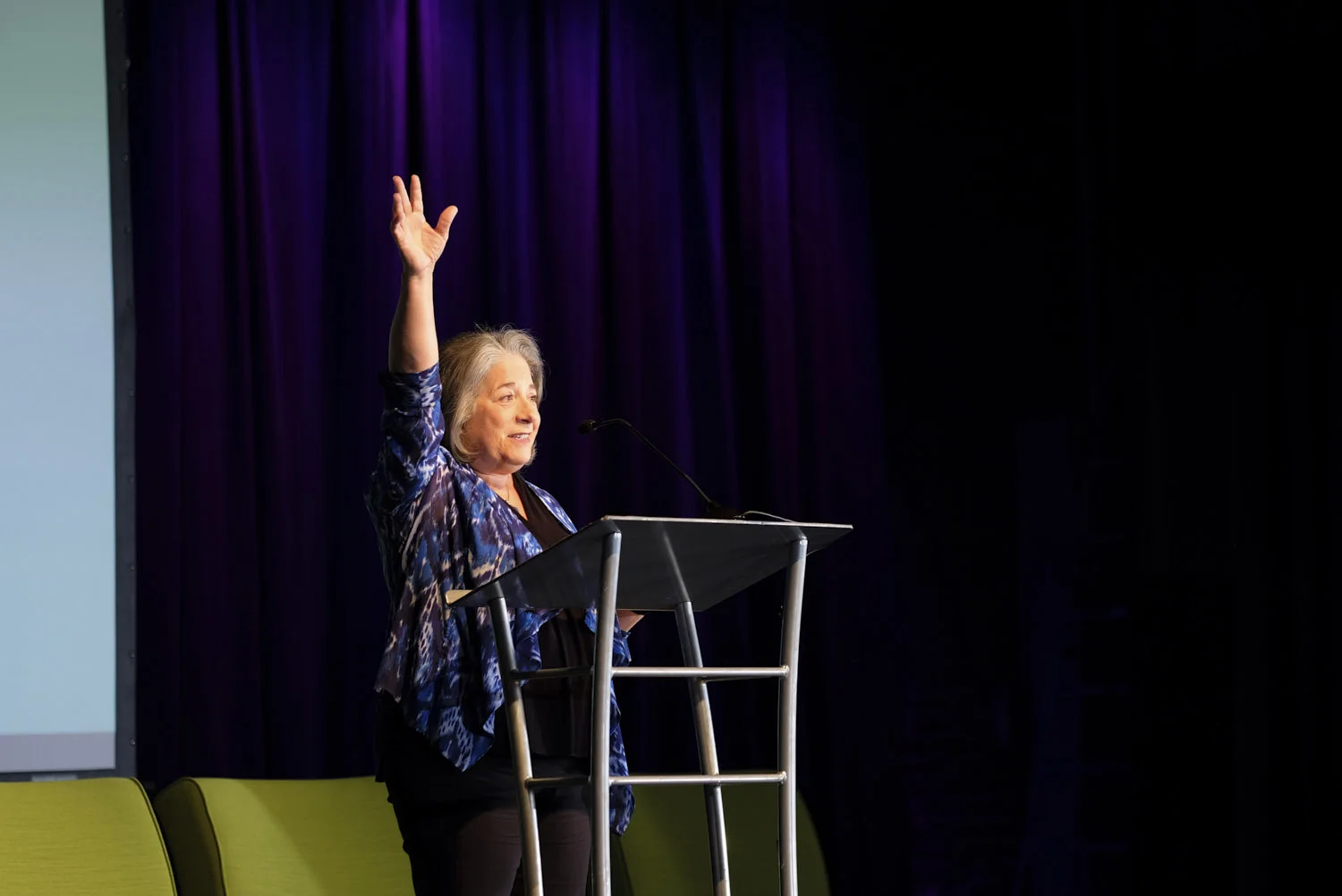 Mayor Rogero during a rousing speech proclaiming Knoxville's commitment to its maker community. 