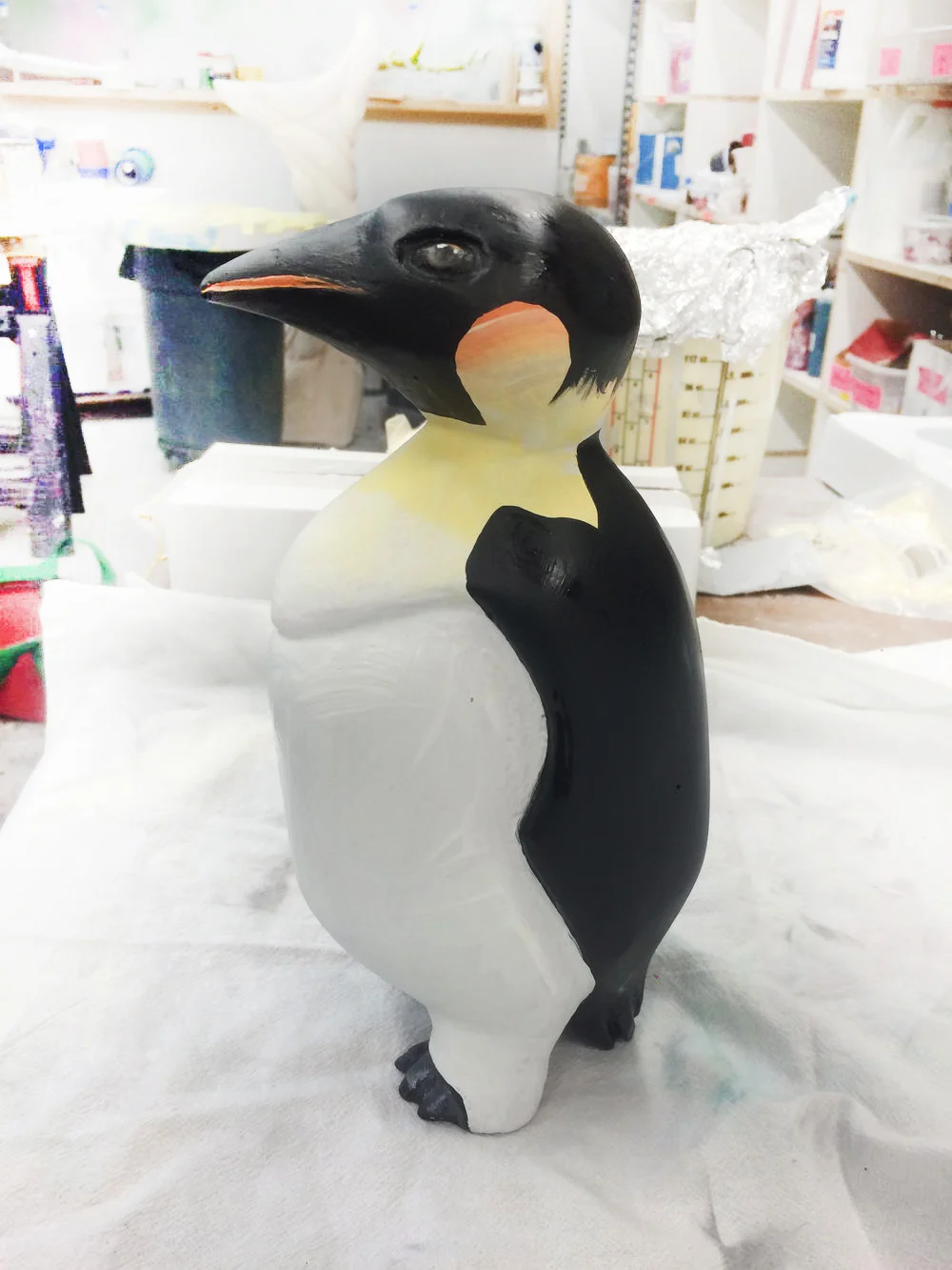 Macy’s Windows by Standard Transmission. Manhattan, NY. Penguin for Christmas. Urethane Foam, Acrylic.