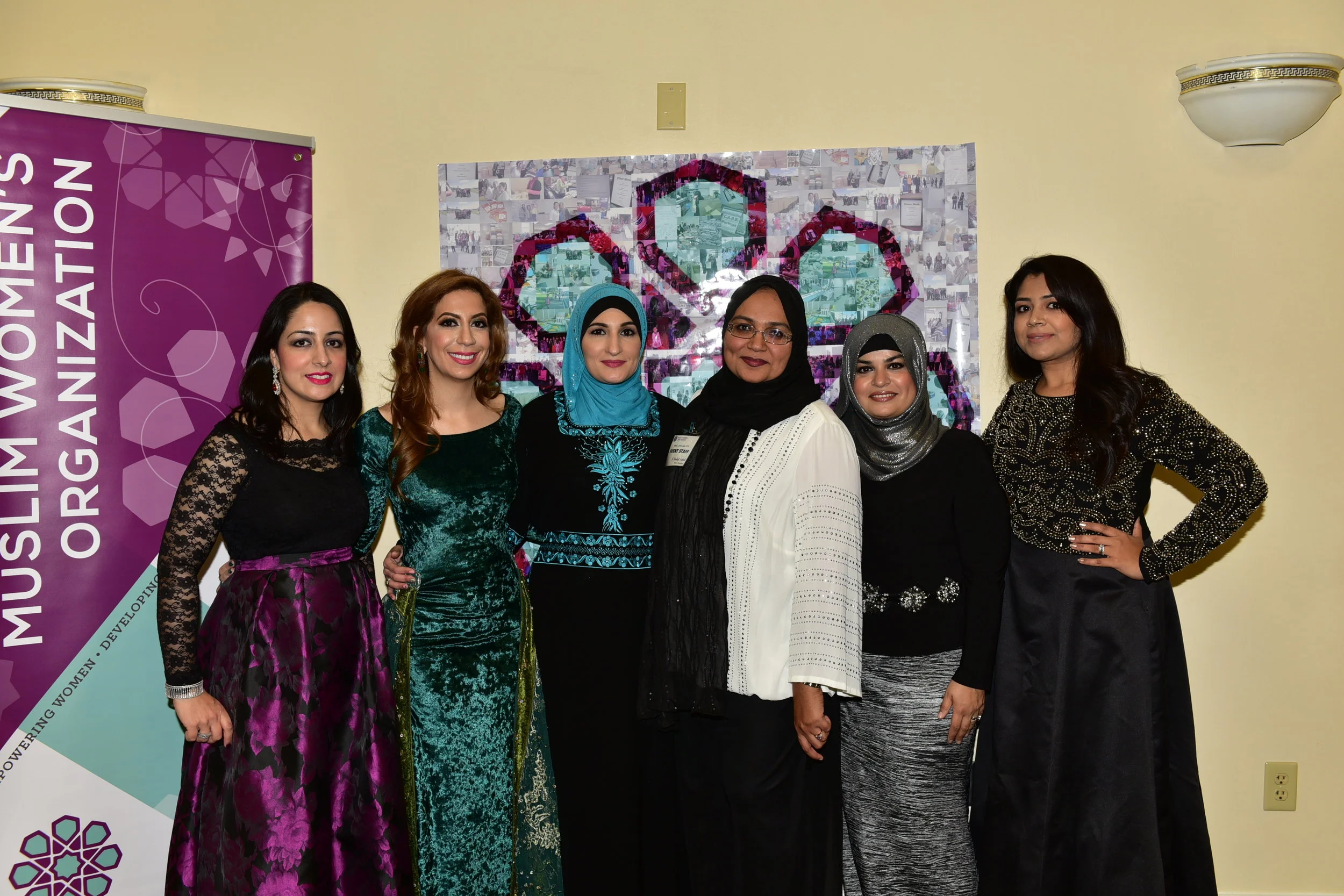 MWO Board members with 2016 GEMS Gala keynote speaker Linda Sarsour.