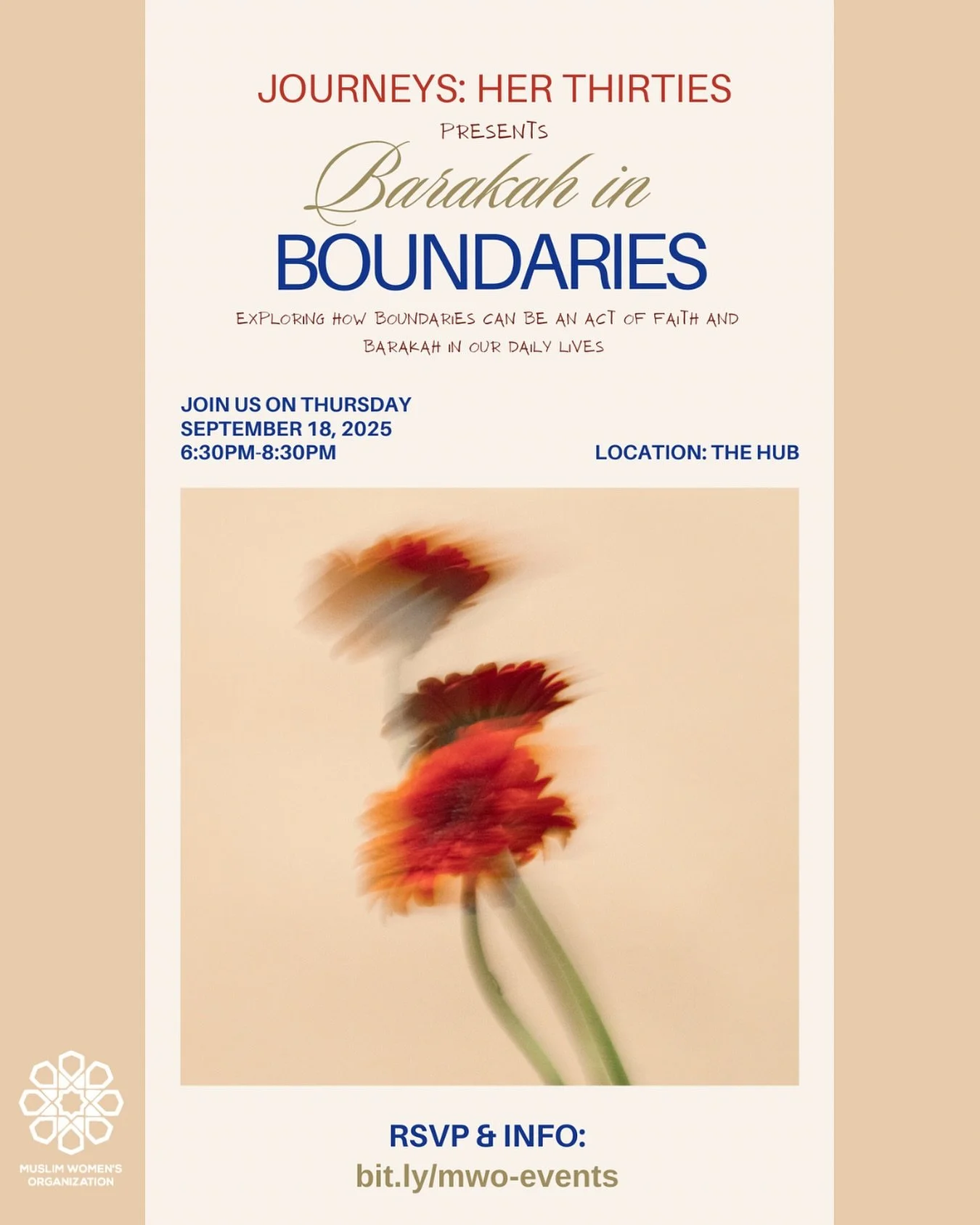 ✨ Her Thirties: Barakah in Boundaries ✨

This month&rsquo;s Her30s Circle is officially SOLD OUT! Alhamdulillah for the overwhelming response🥹

But don&rsquo;t worry&mdash;there&rsquo;s still a chance to join us. We&rsquo;ve opened up a WAITLIST so 