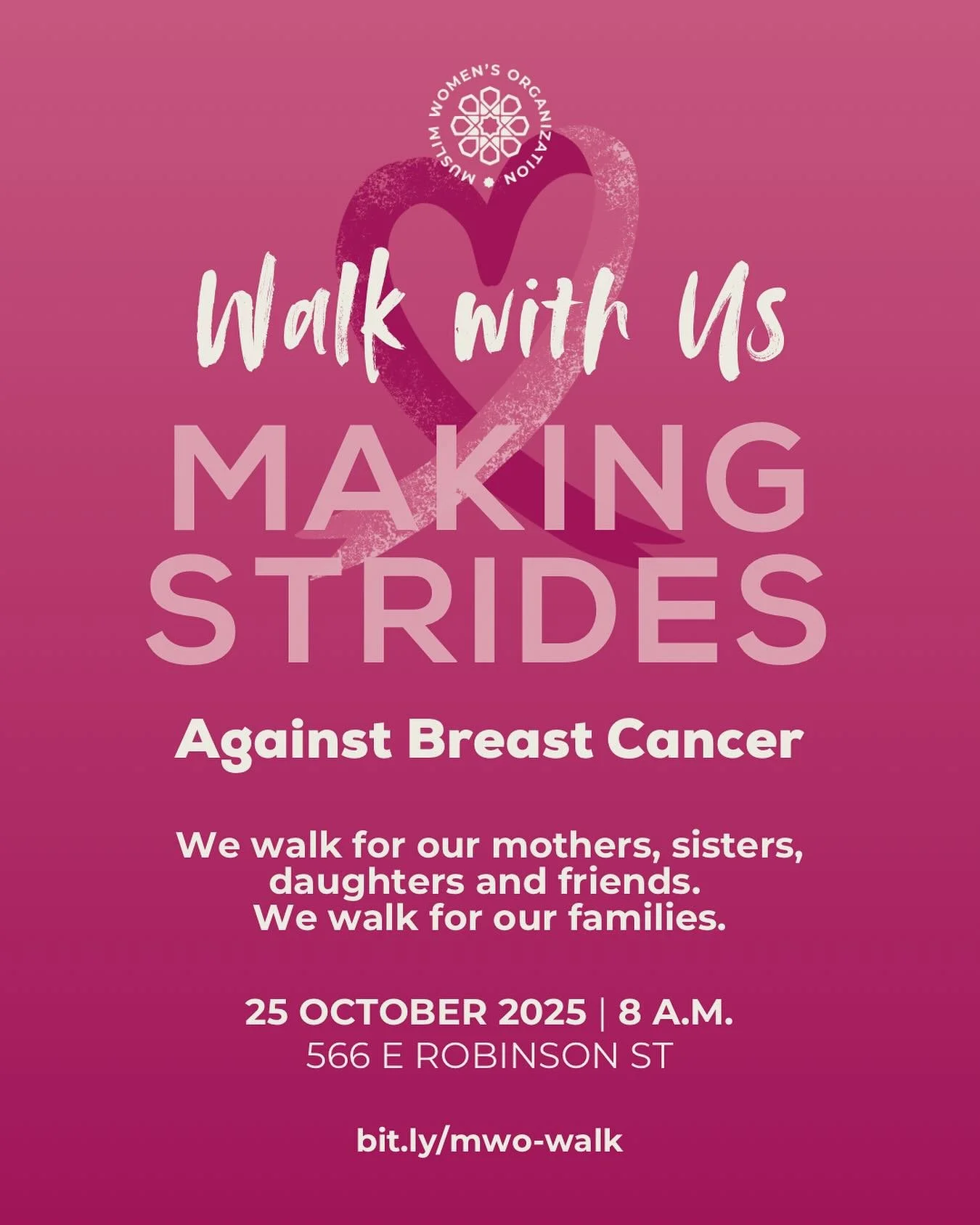 💗 Join us October 25th to honor survivors, remember loved ones, and fight for a future without cancer.

💗 Can&rsquo;t walk with us? Every donation gets us closer to our $1,000 goal.

💗 Link in bio to register or donate.
