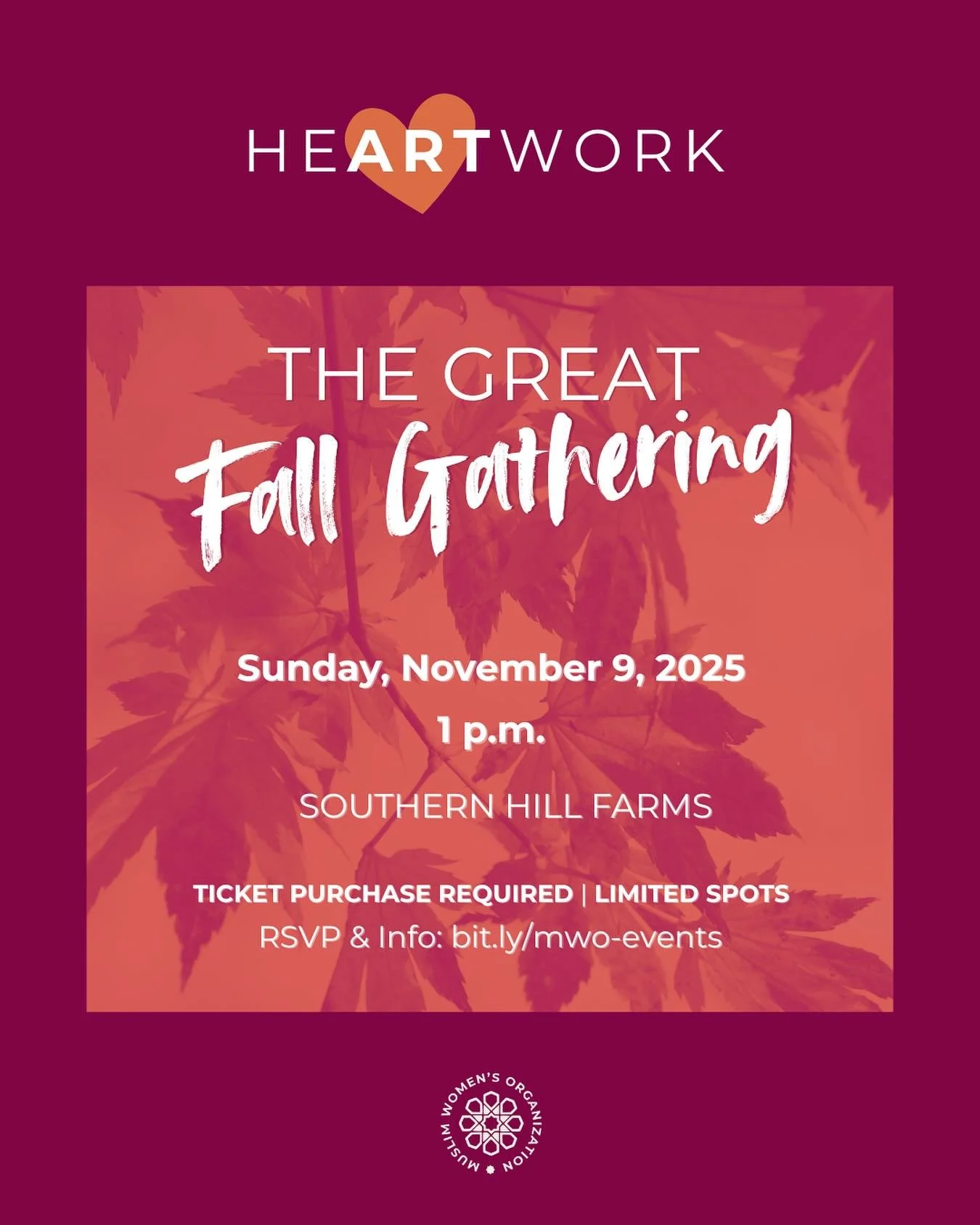 Come explore fall fun with us at Southern Hill Farms! We&rsquo;ll check out the food trucks, sip on apple cider, pick pumpkins and make memories together.

Go to our events page at bit.ly/mwo-events to find instructions on how to sign up for this spe