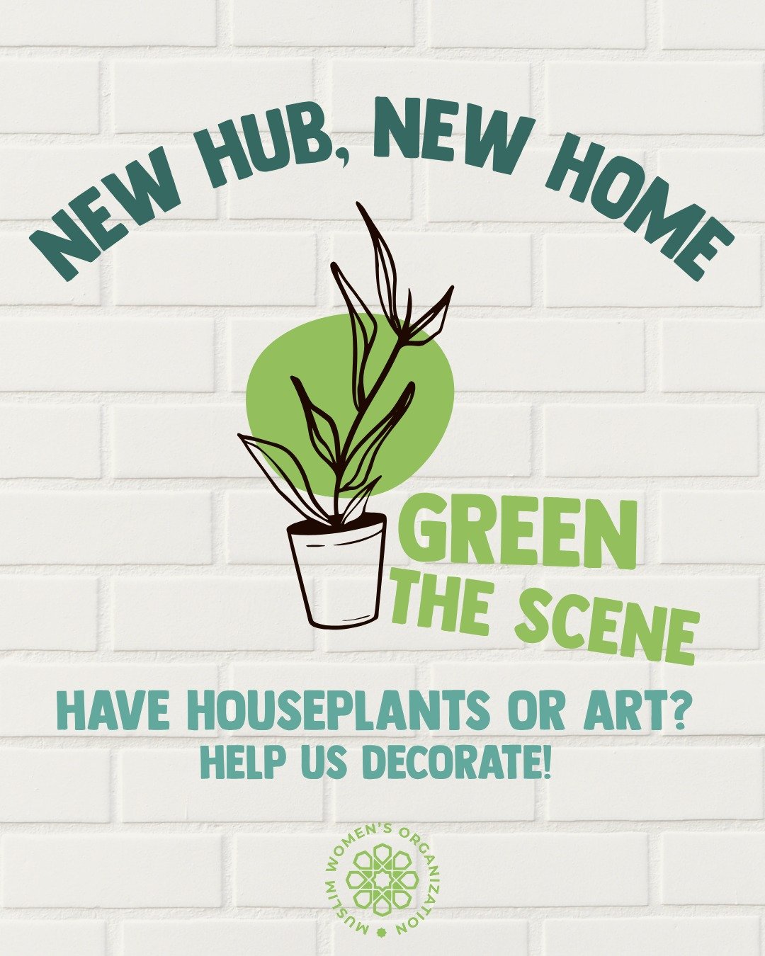 Let's make our new space BLOOM! 🌿✨

GREEN THE SCENE is all about bringing life, beauty, and nature into our home. We need YOUR help filling empty walls and corners with:

🪴 HOUSEPLANTS 
Pothos, snake plants, succulents, spider plants, peace lilies 