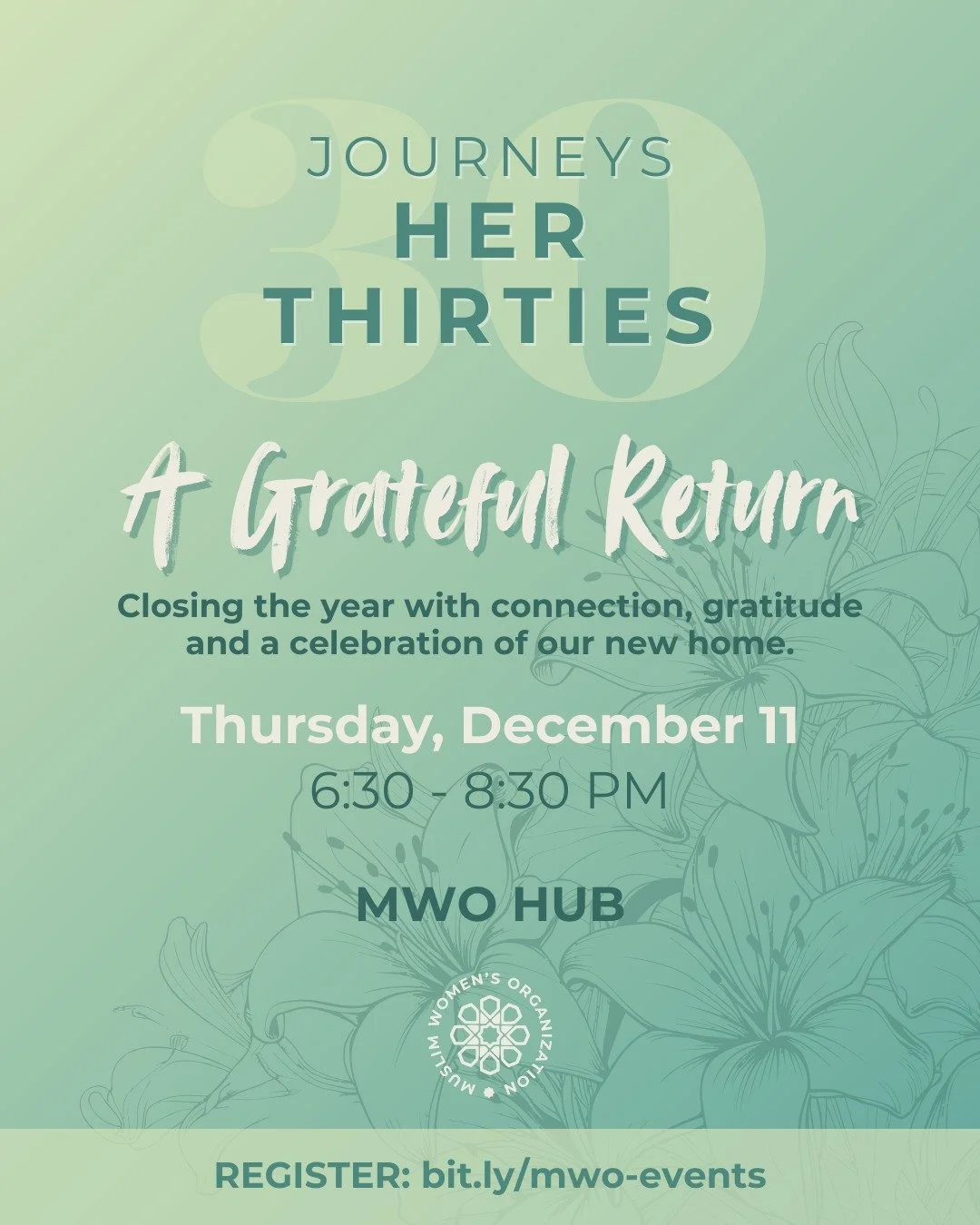 Run, don't walk! Her Thirties is back, and you don't want to end up on the waitlist!

Her Thirties is a space for women in their 30s to reflect, reconnect, and root into who they&rsquo;re becoming. This month, we're closing the year with connection, 