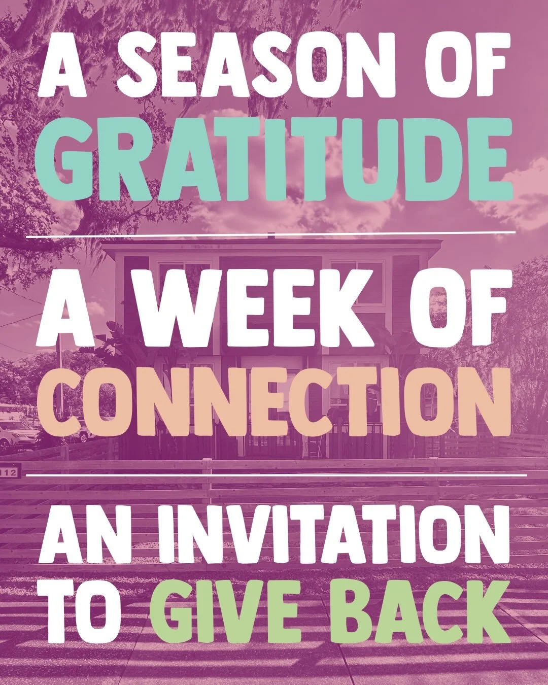 Gratitude season hits different when you know where to direct it 🍂

We&rsquo;re grateful for this community. Not the Thanksgiving narrative, but the real, daily work of showing up for each other. And we want to channel that gratitude into action.

S