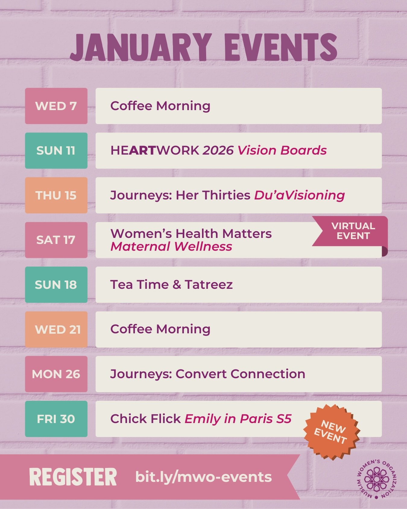 🗓️ Calendar drop for January! 

We hope everyone has a wonderful Winter break, and we hope to see you back at the HUB for our programs in 2026. 

What are you most looking forward to?

➡️ Link in bio to register