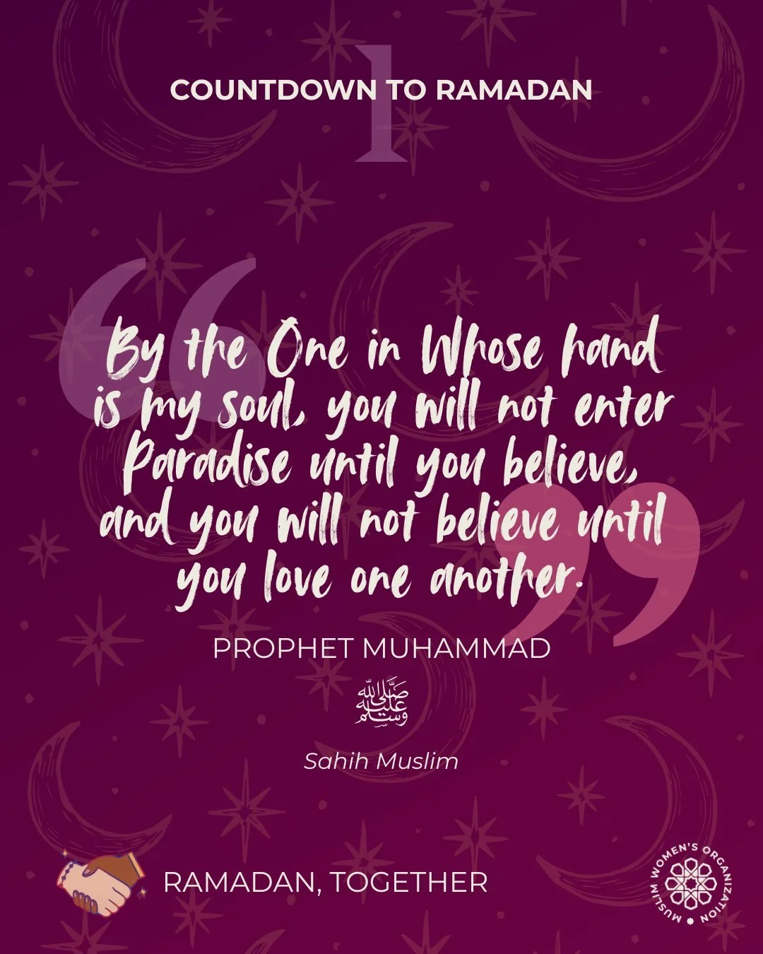 You will not believe until you love one another. Love is the foundation. 💚🌙
As Ramadan begins, we're ready. The HUB is open. Our events are happening. Come be with your community. See you soon.

Event registration: Link in bio