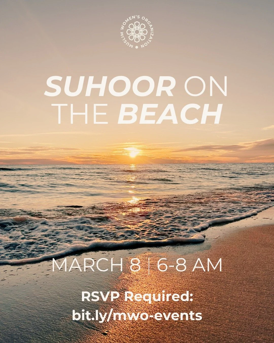 The world feels heavy right now, and many of us are carrying grief, anger, and a deep ache for loved ones far away. Join us for Suhoor on the beach as the last hours of night give way to a new day. Let's share this sacred time together, breaking the 