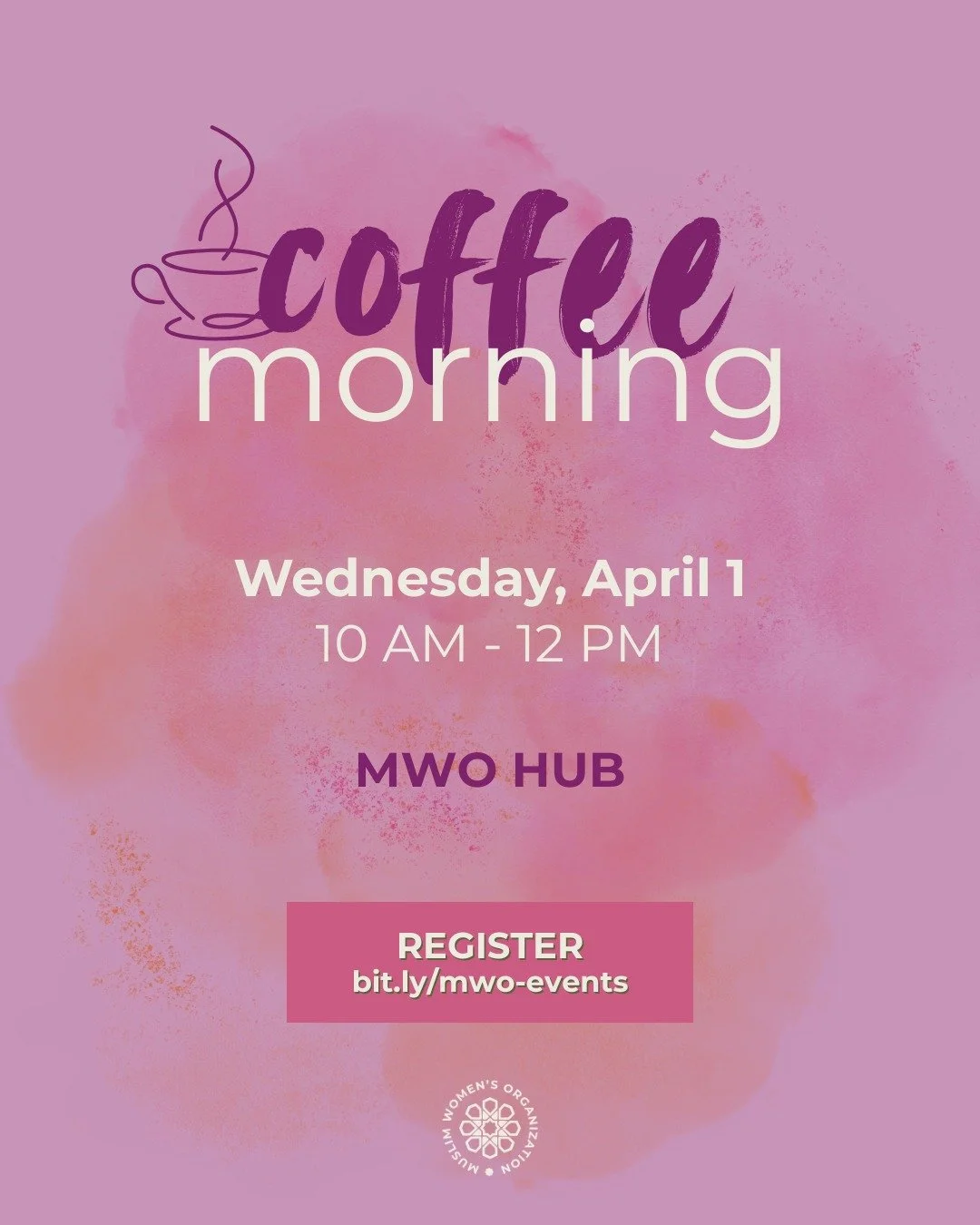 Coffee Morning is back after a hiatus for Ramadan. Join us this Wednesday for a cozy circle of connection.

Register: link in bio