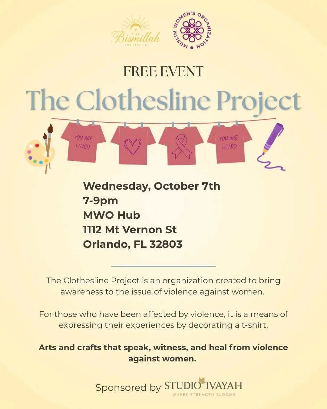 The Clothesline Project: T-Shirt Making