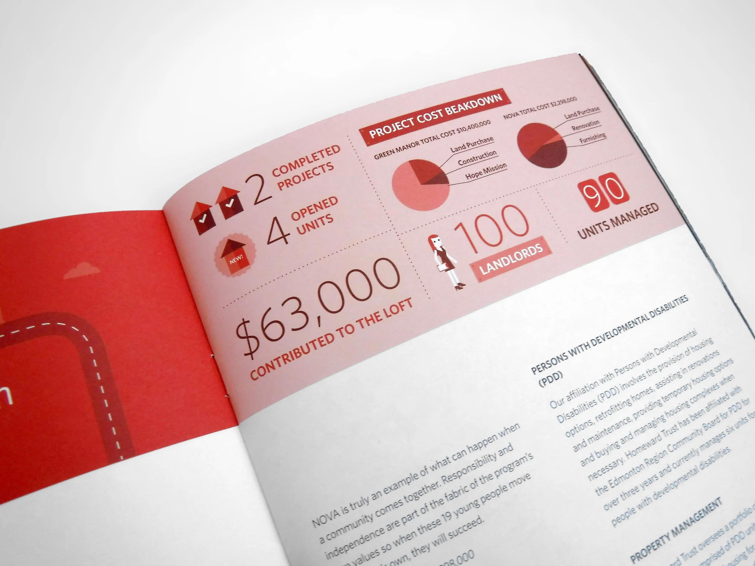 Natasia Designs Edmonton Alberta Graphic Designer Annual Report Design Homeward Trust Homelessness Infographic Illustration