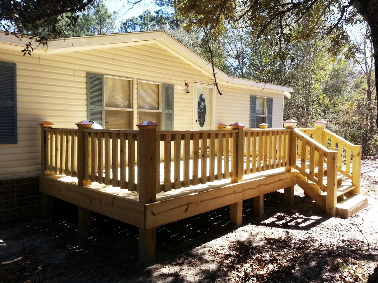 This deck construction is perfect for summer entertaining!