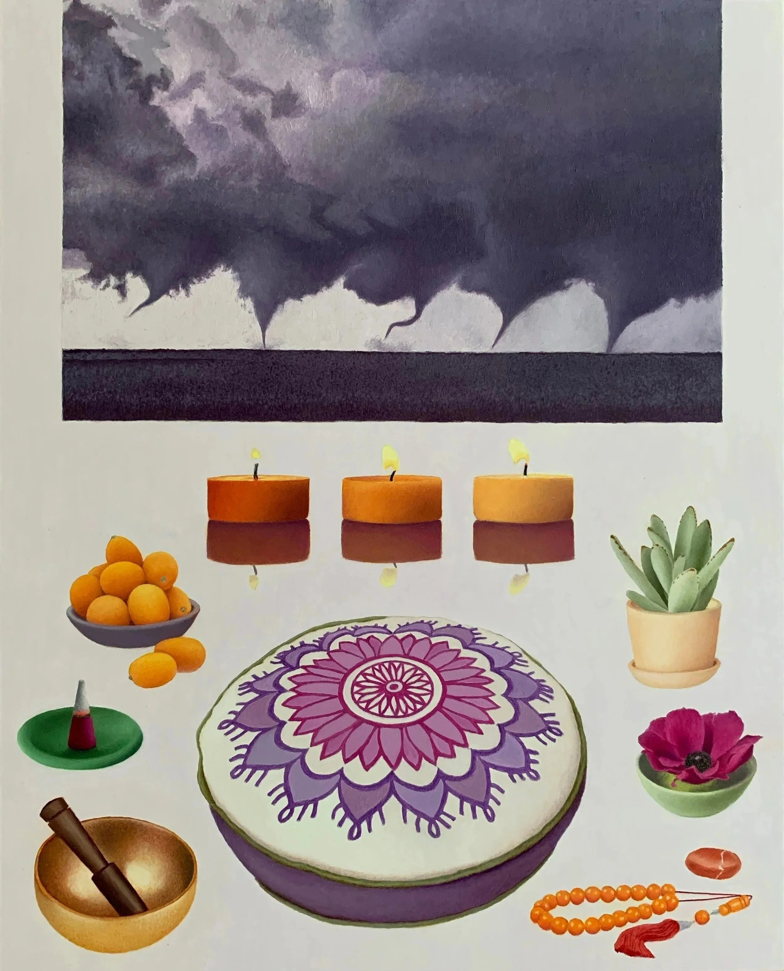   Meditation: Reflection   oil on panel   10” x 8” 