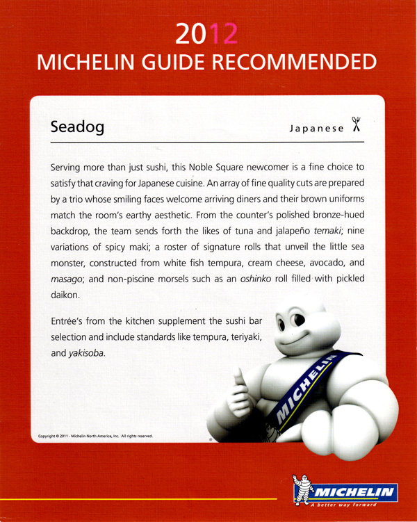 Michelin 2012