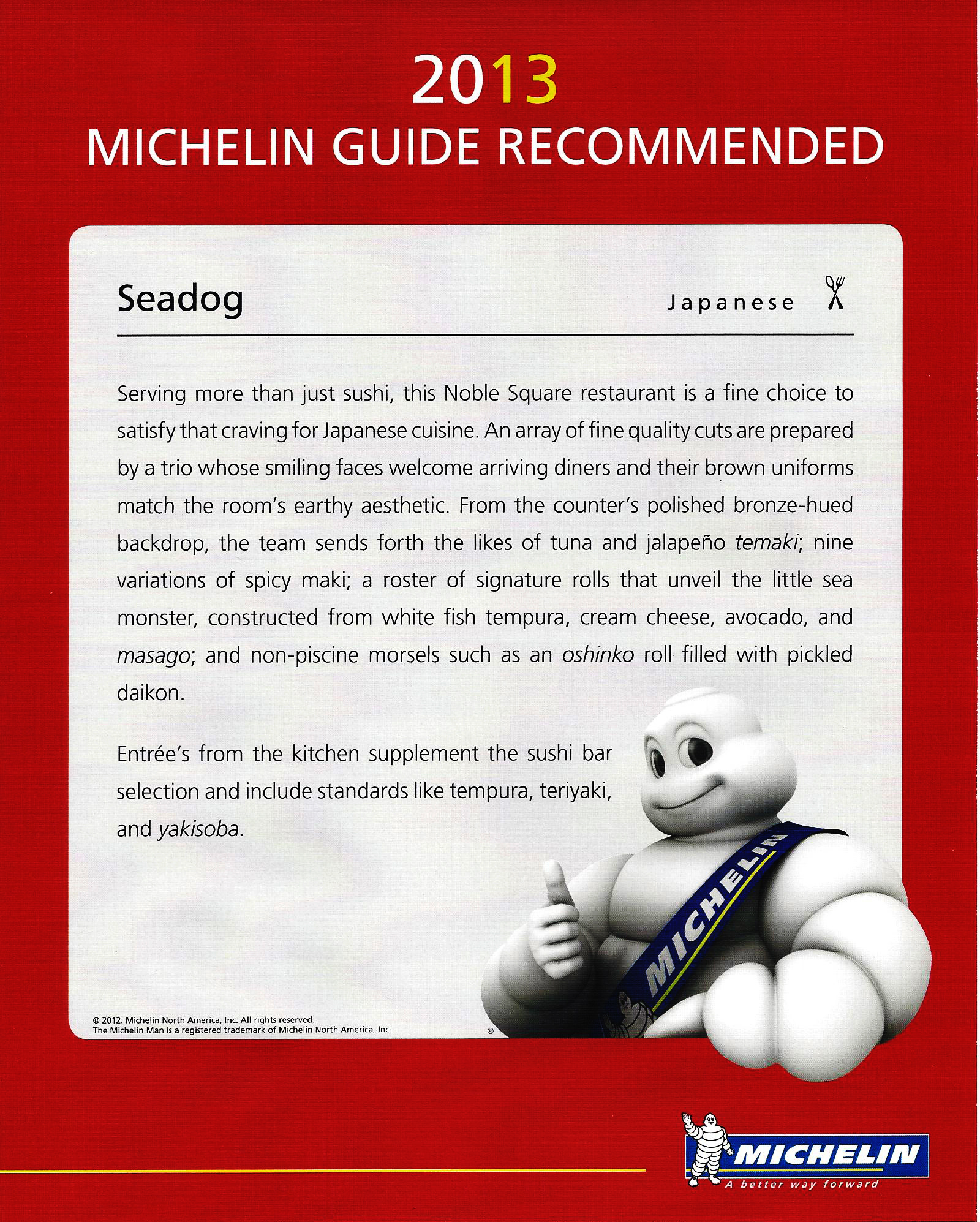 Michelin 2013