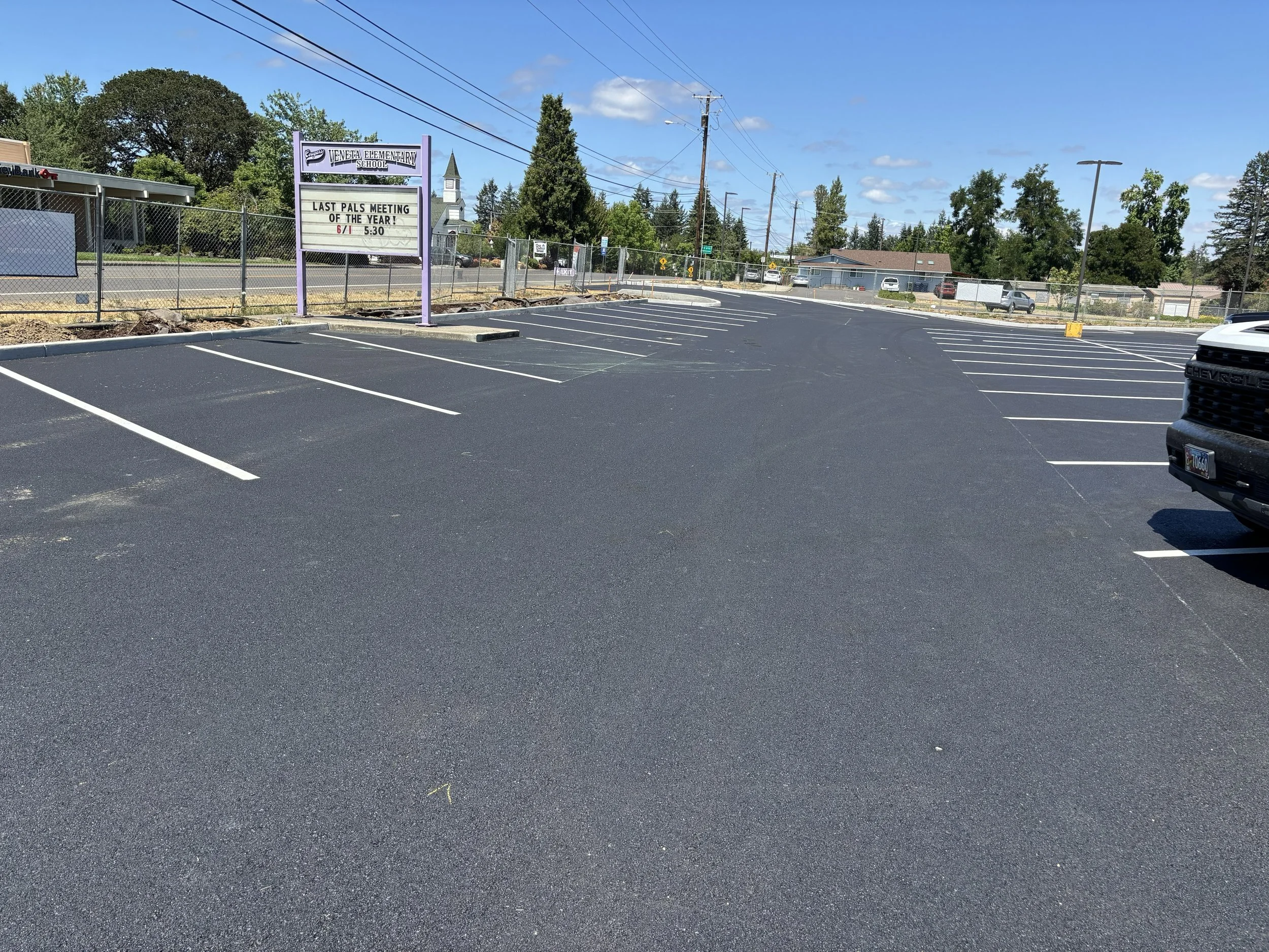 Veneta Elementary School Parking Lot Project