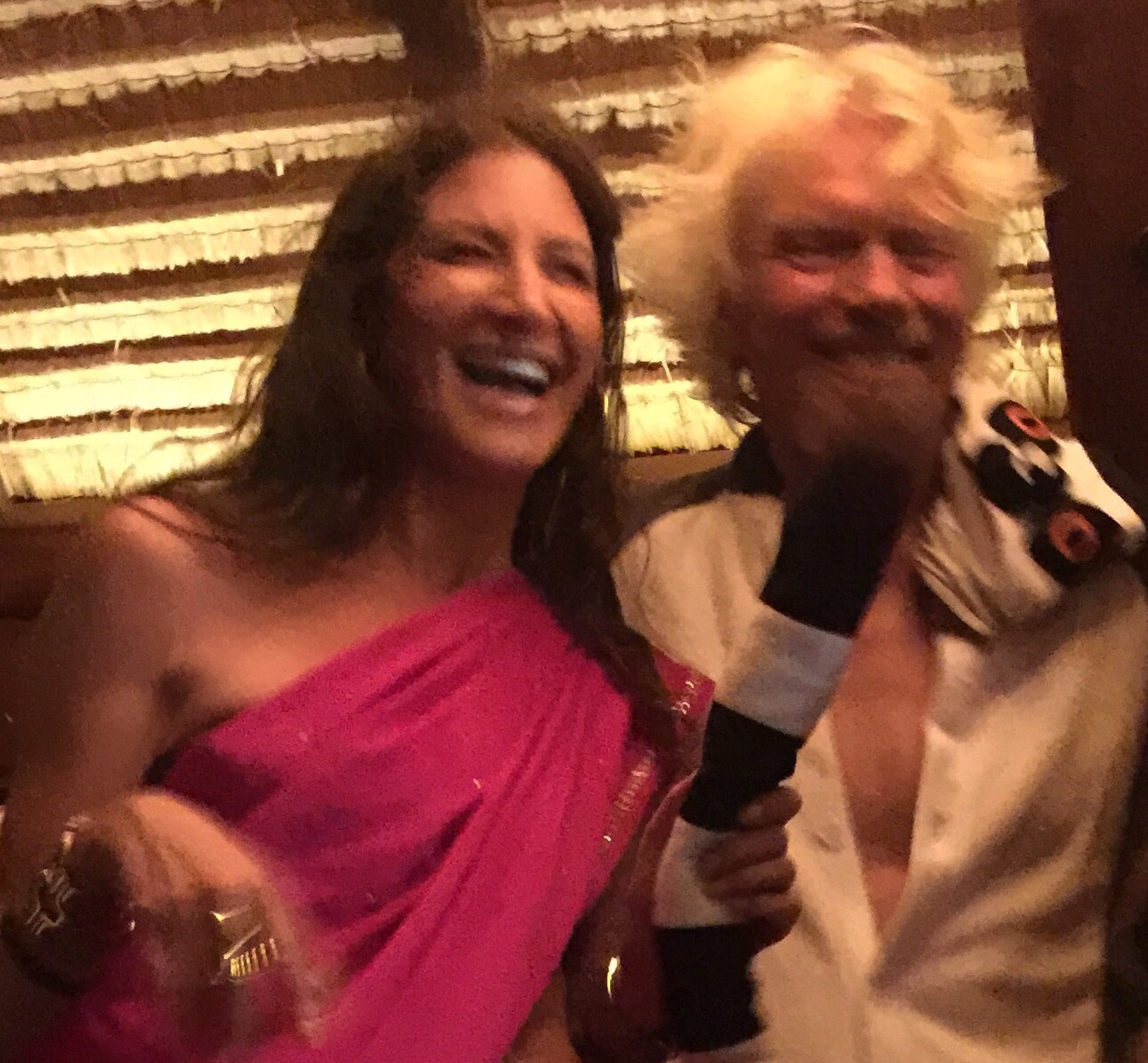 Necker Island, EO Weekend Event, where all the big ideas happen! Right to left: Tami Holzman (Me) and Sir Richard Branson, Founder and Chairman of The Virgin Group