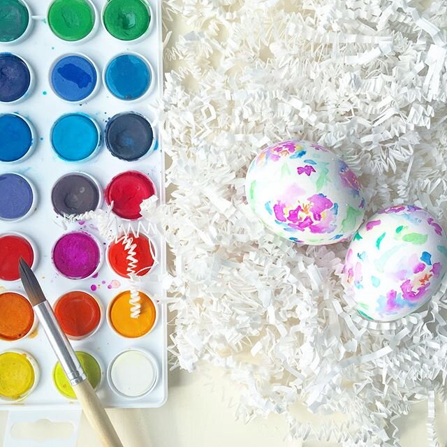 Remembering these watercolor eggs from a few years ago. Missing our families this year but proud of everyone for social distancing 💕 Happy Easter everyone!