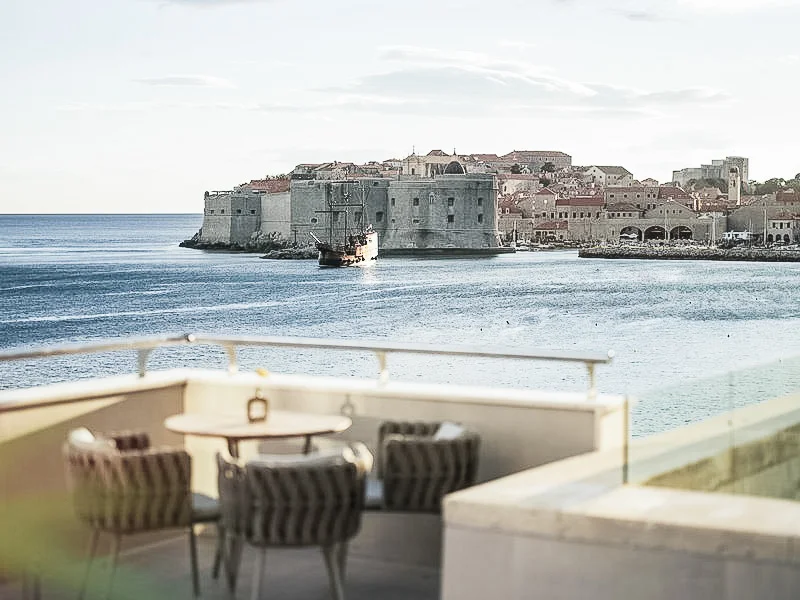 View from the Hotel Excelsior Dubrovnik lounge