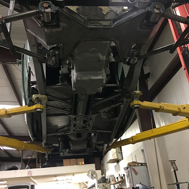 Fab shop is hard at it. Few custom chassis we are doing now merc truck w/coyote, 35 master w/LS and rear mount 6L80 trans. Fun stuff.