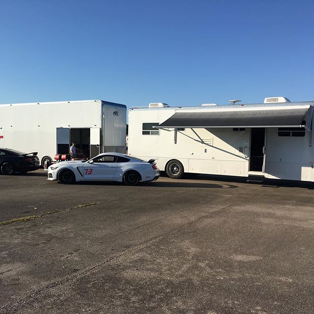 Set up, passed tech and waiting on race 1. # NOLA, #shelby,#fordperformance