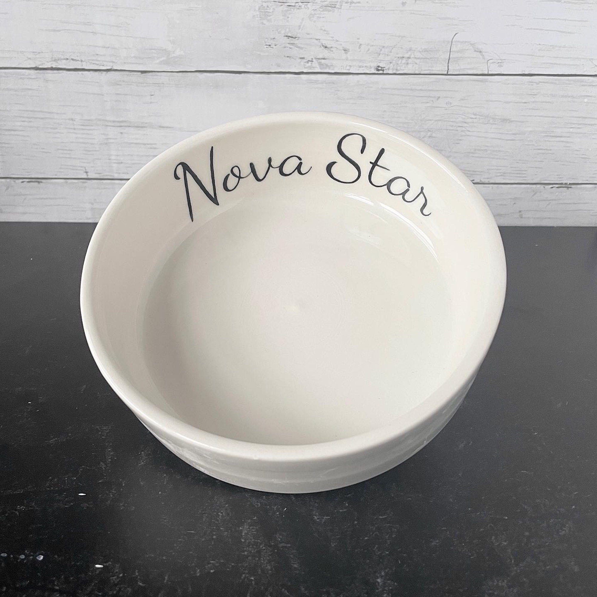 Custom Handmade Porcelain Cat Bowl
