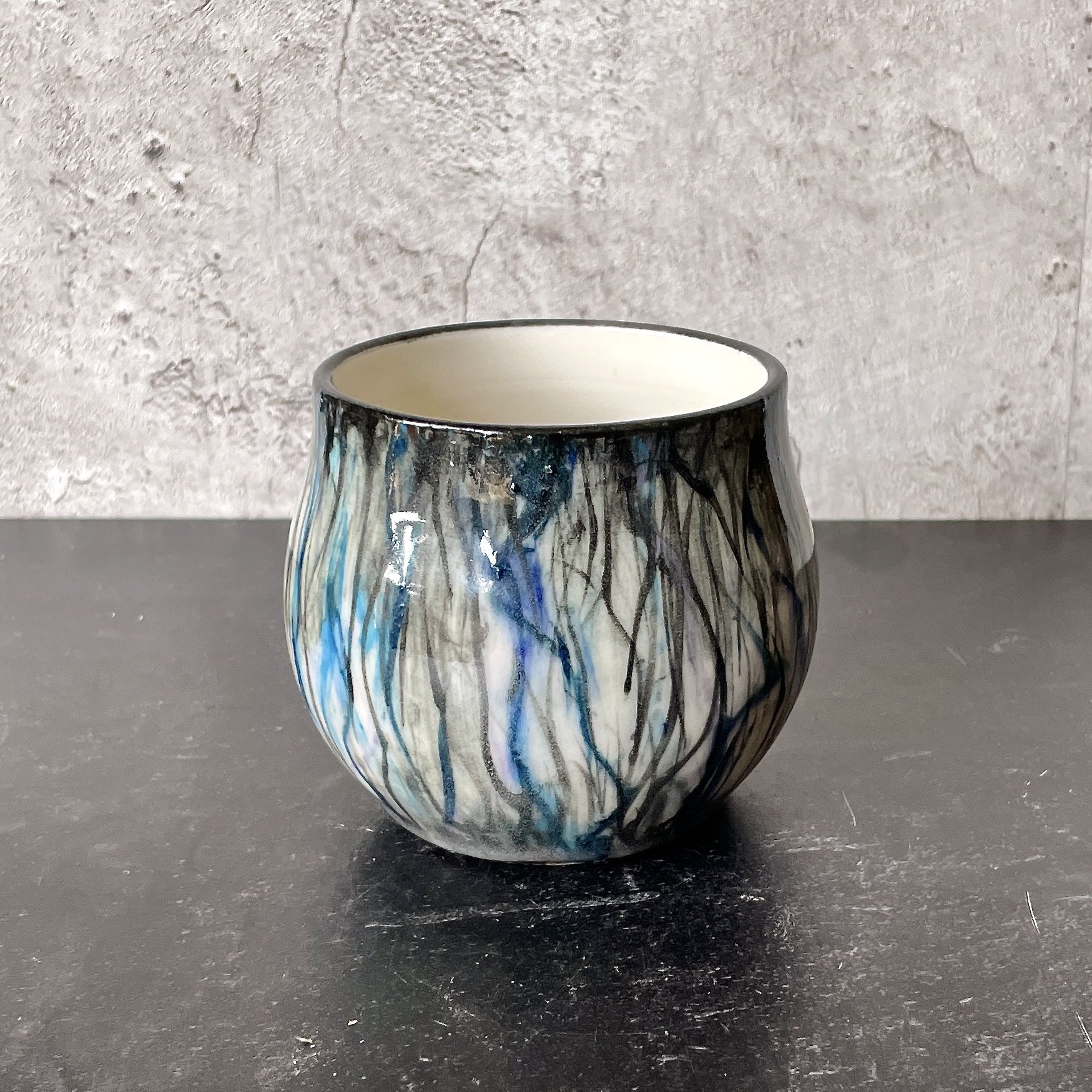 Hand Painted Abstract Forest Cup