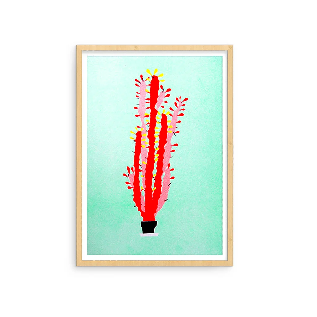 Red Cactus Printed with frame edited.jpg