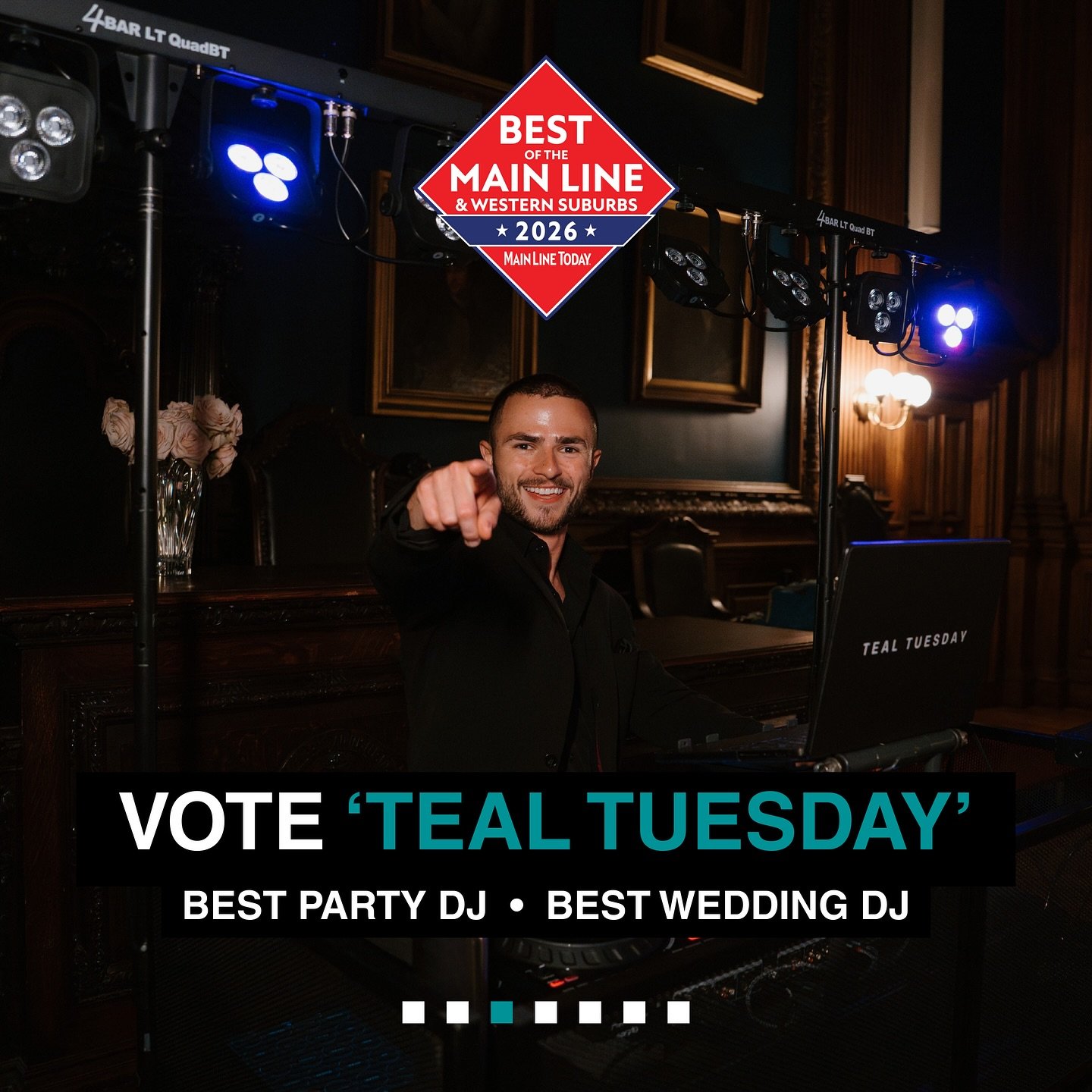 It&rsquo;s that time of year! 😮 You guys helped vote me as Best Party DJ last year (THANK YOU!) and now this year we have TWO categories to win! 🤝 Link is in my bio to vote! &ldquo;DJ (Parties)&rdquo; is under &lsquo;Goods &amp; Services&rsquo;, &l