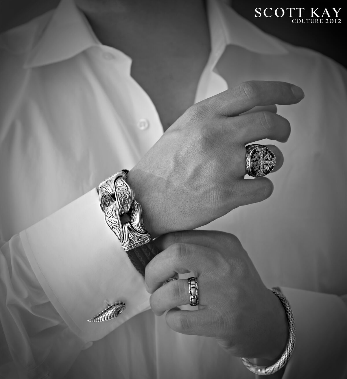 Recognize these devastatingly handsome hands? they're mine! We shot this for the Couture show in Vegas. - Photographer, Walt Gilligan 