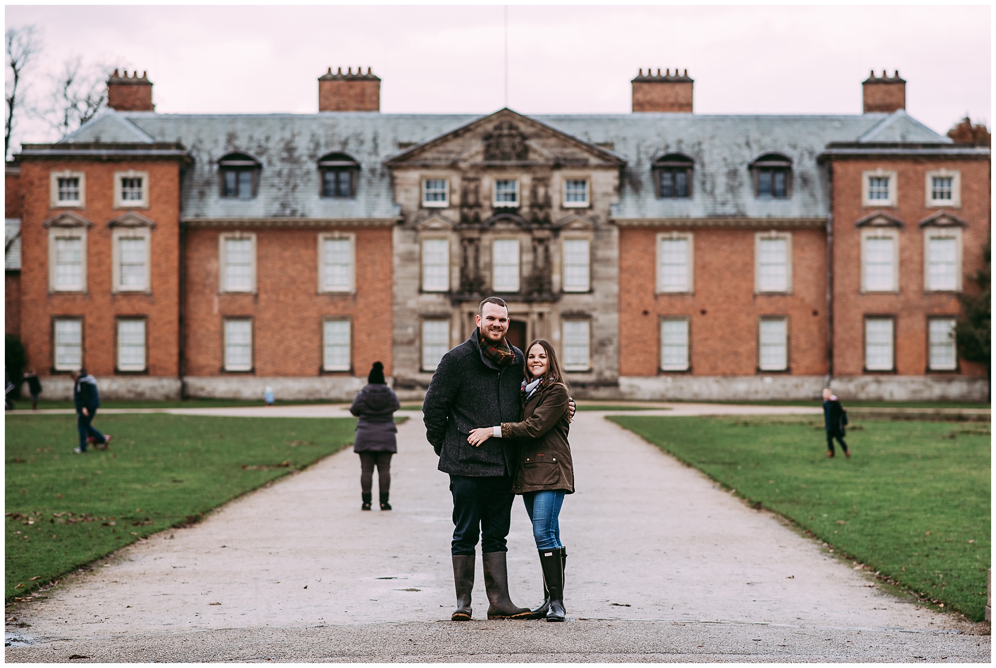 Couple outside of Dunham Massey