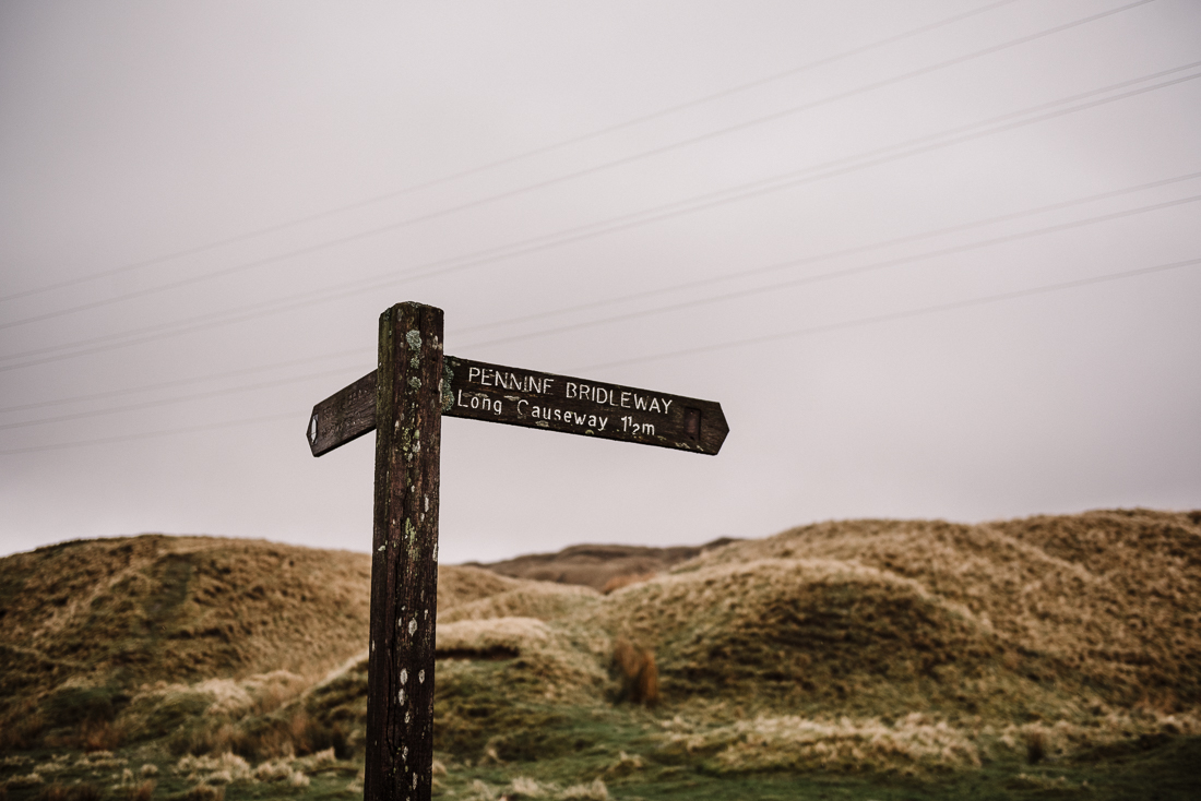sign post on the pennine moors, Lancashire