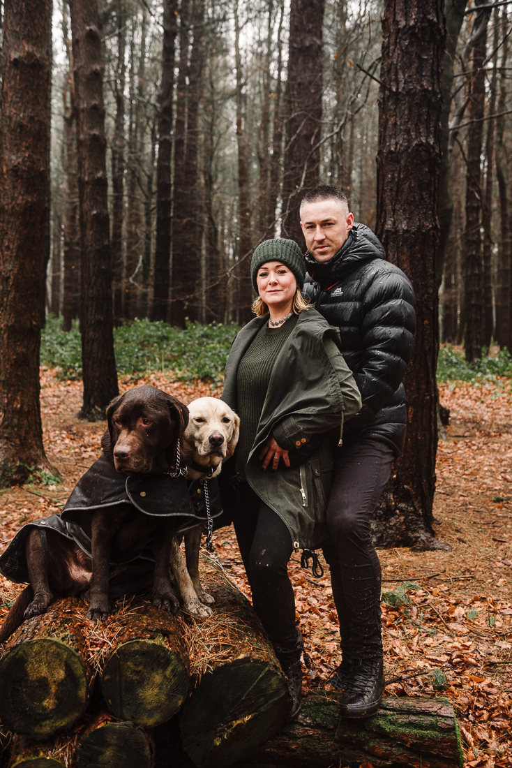 Portrait in the woods. Lancashire Wedding Photographer