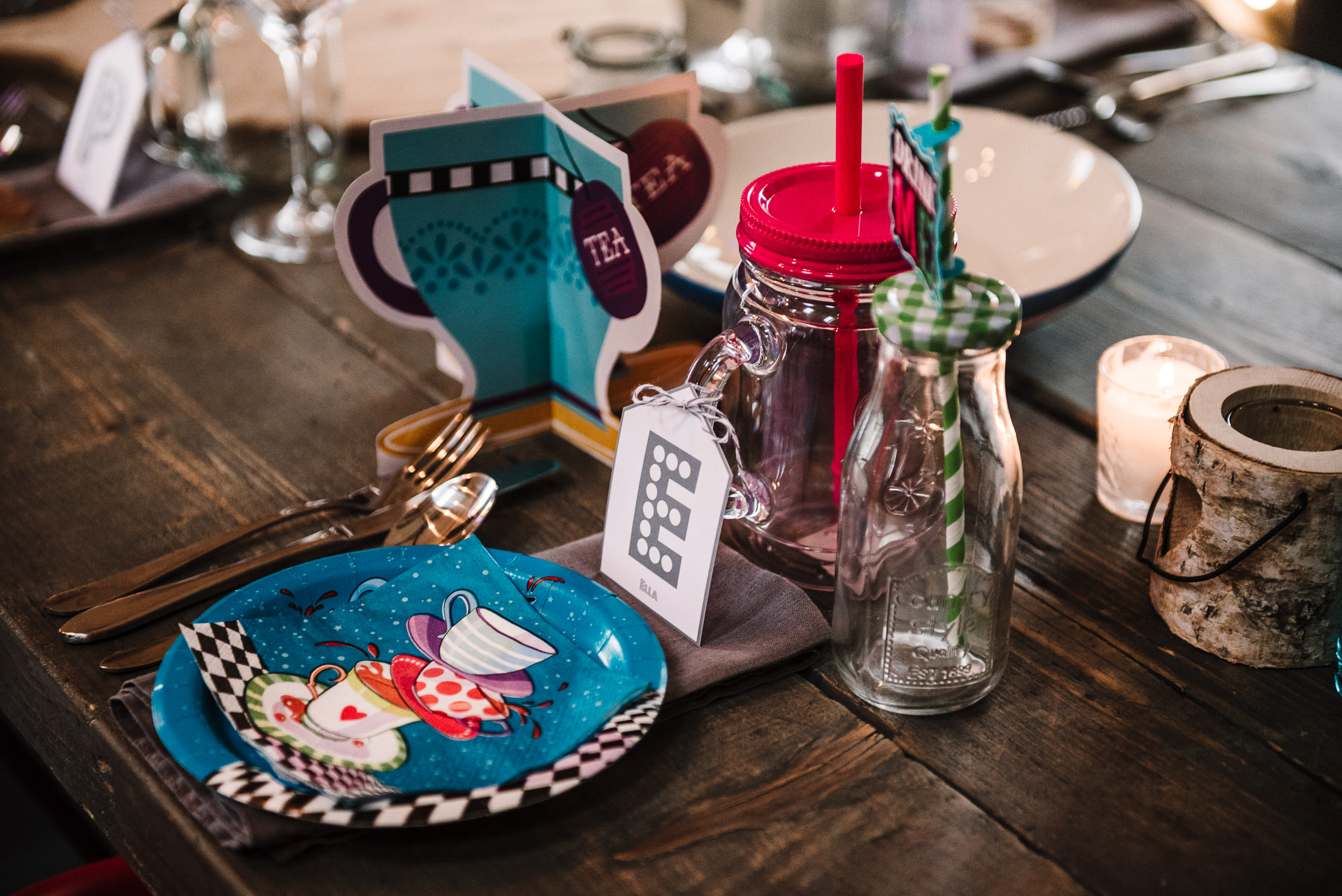 Mad Hatters Tea Party place setting