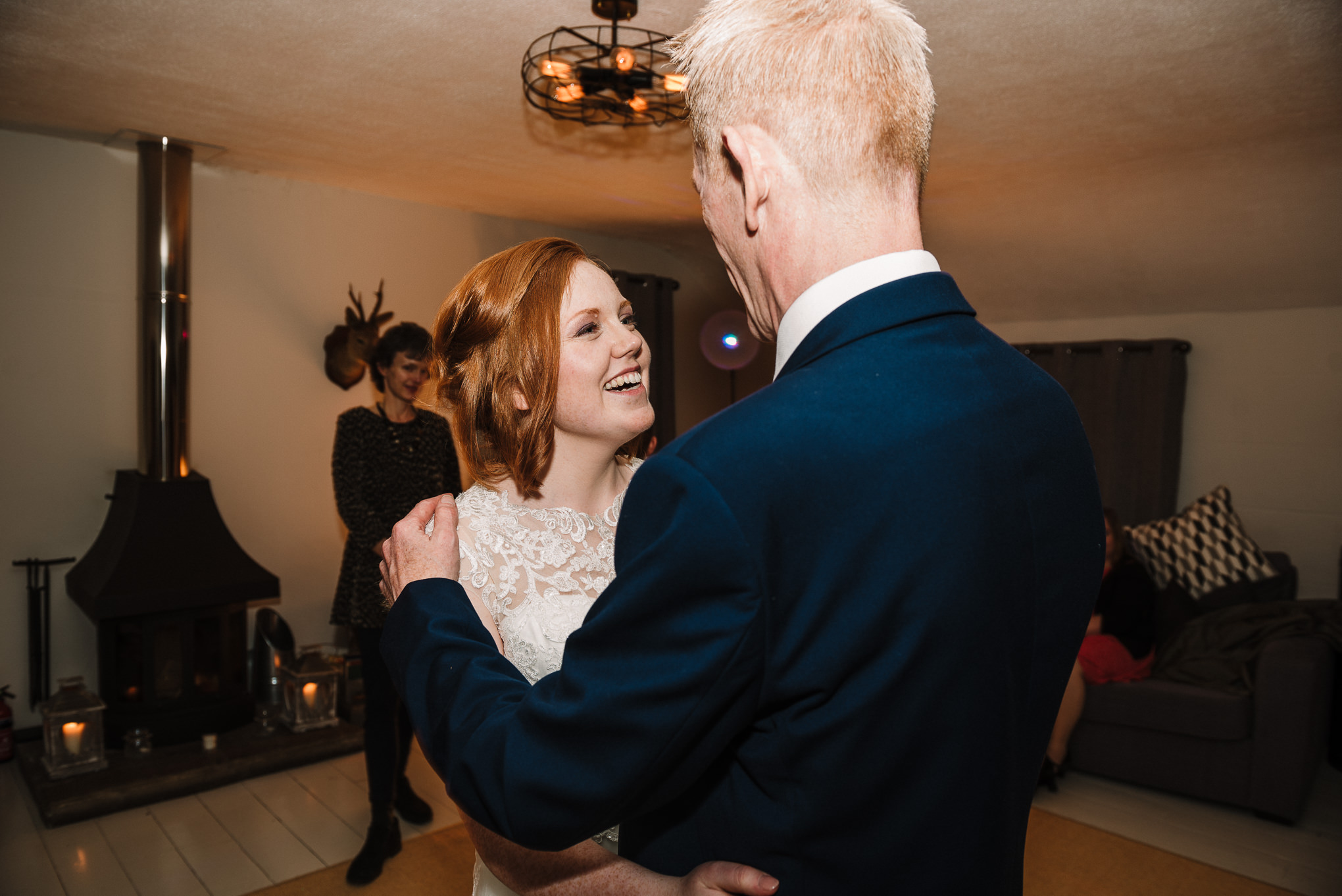 bride and father dancing 