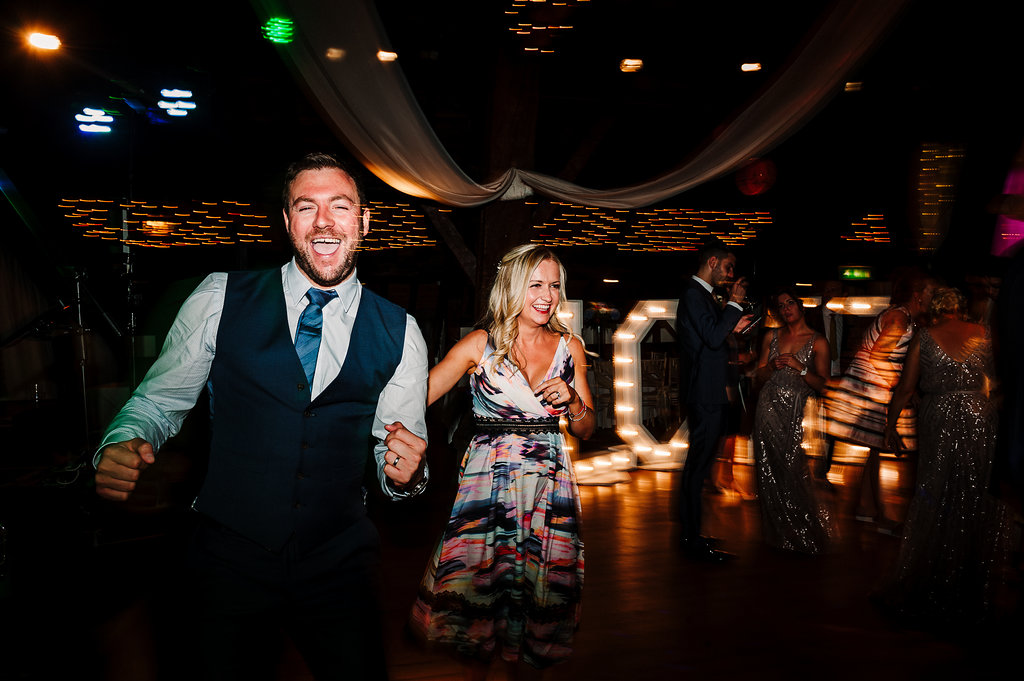 Fun dance floor shot. Bolton Wedding Photography