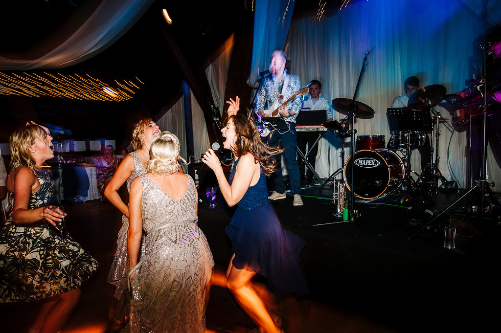 Guests dancing