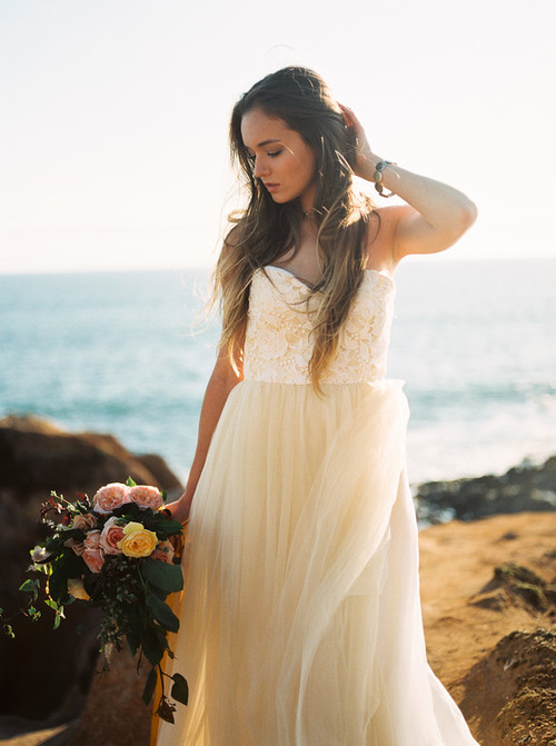 Golden "Halo" On The California Coast