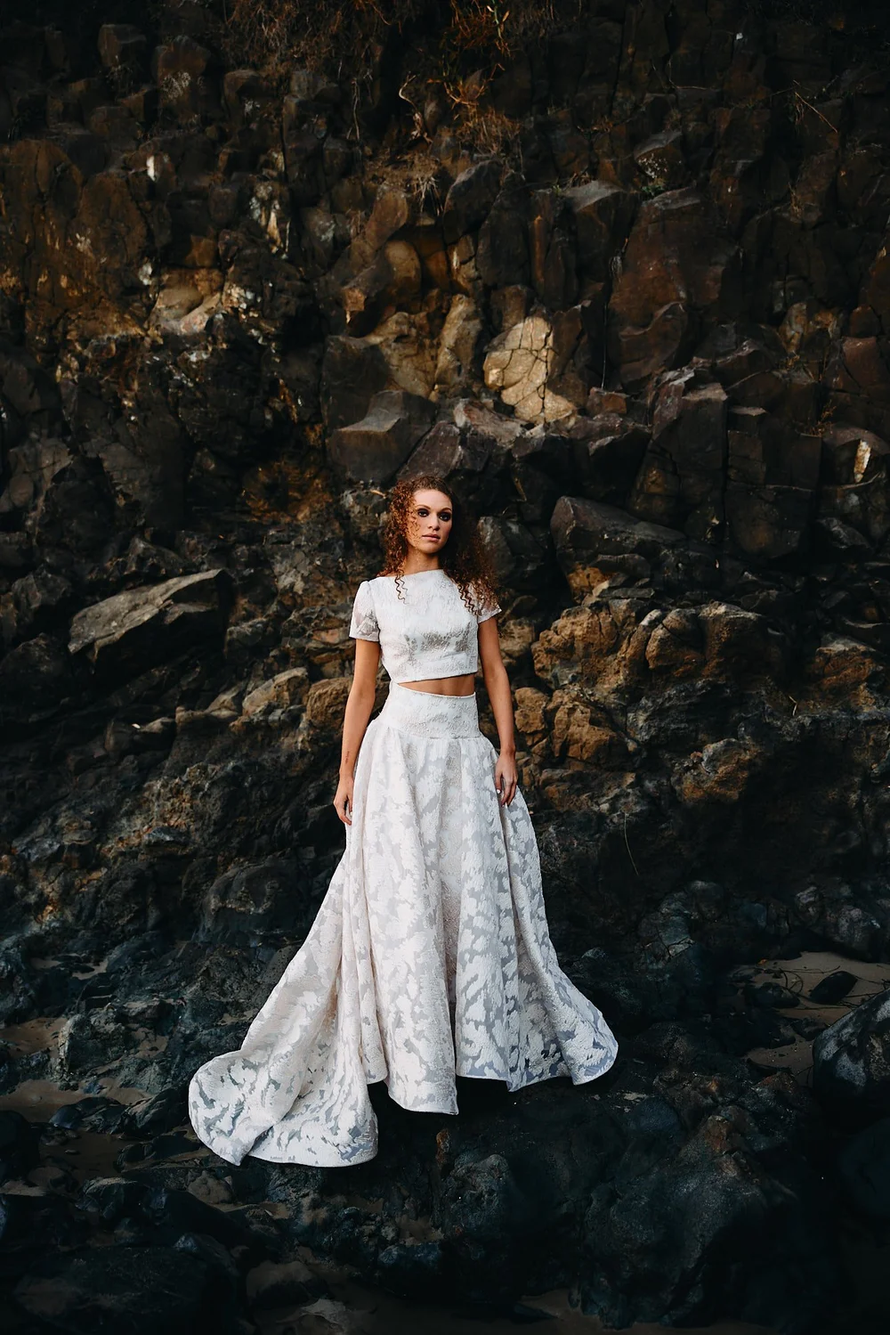 self portrait lace trim dress White Cotton Lace Trim Midi Dress – self-portrait-US main image 0