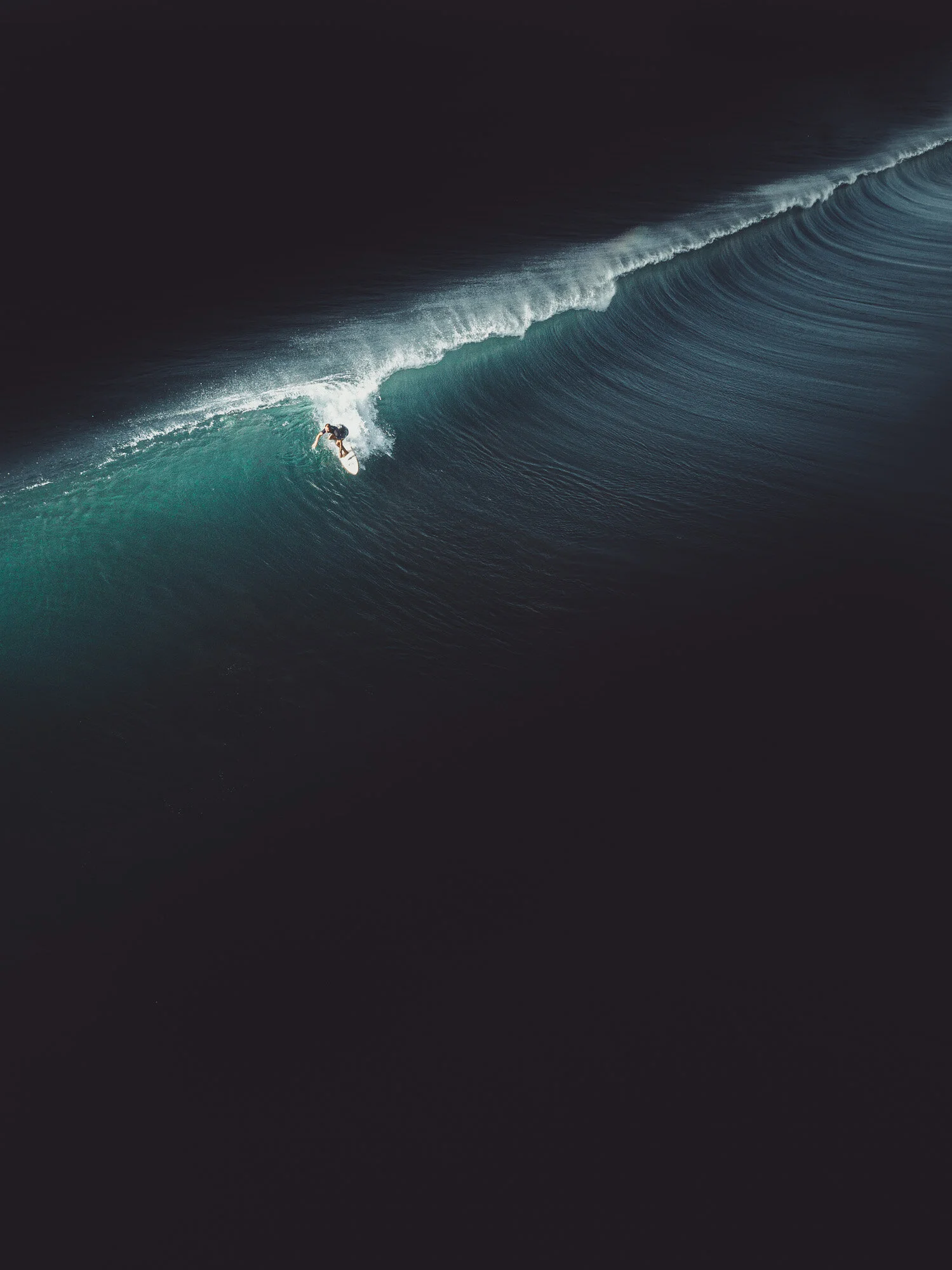 Into the blue.