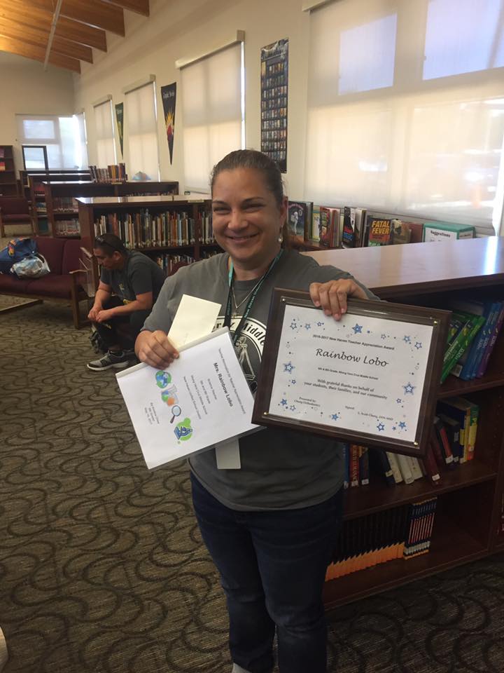 Mrs. Rainbow Lobo, a teacher at Itliong-Vera Cruz Middle School, was nominated by a student who wrote a three page, single-spaced nomination letter.