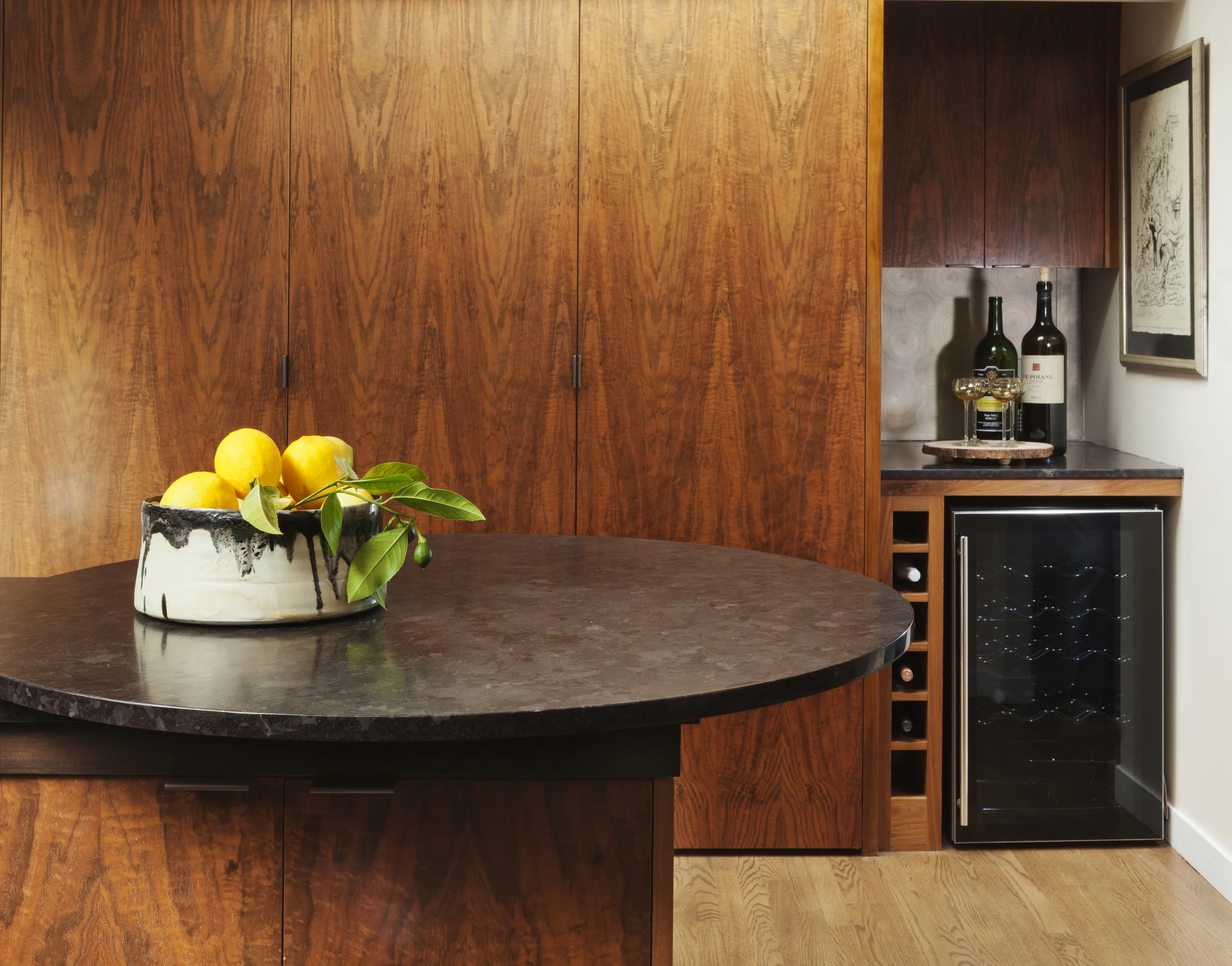 Claro Walnut Cabinets
