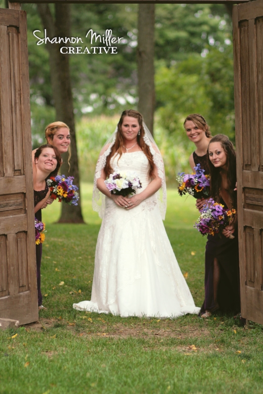 "Through the doorway"