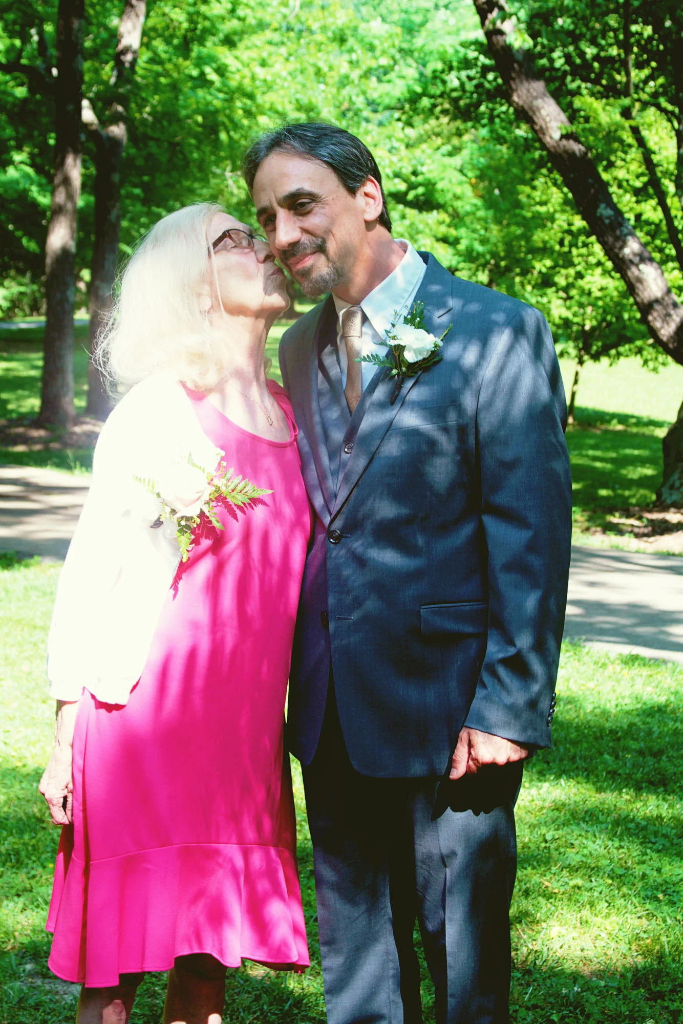 The groom with his mother