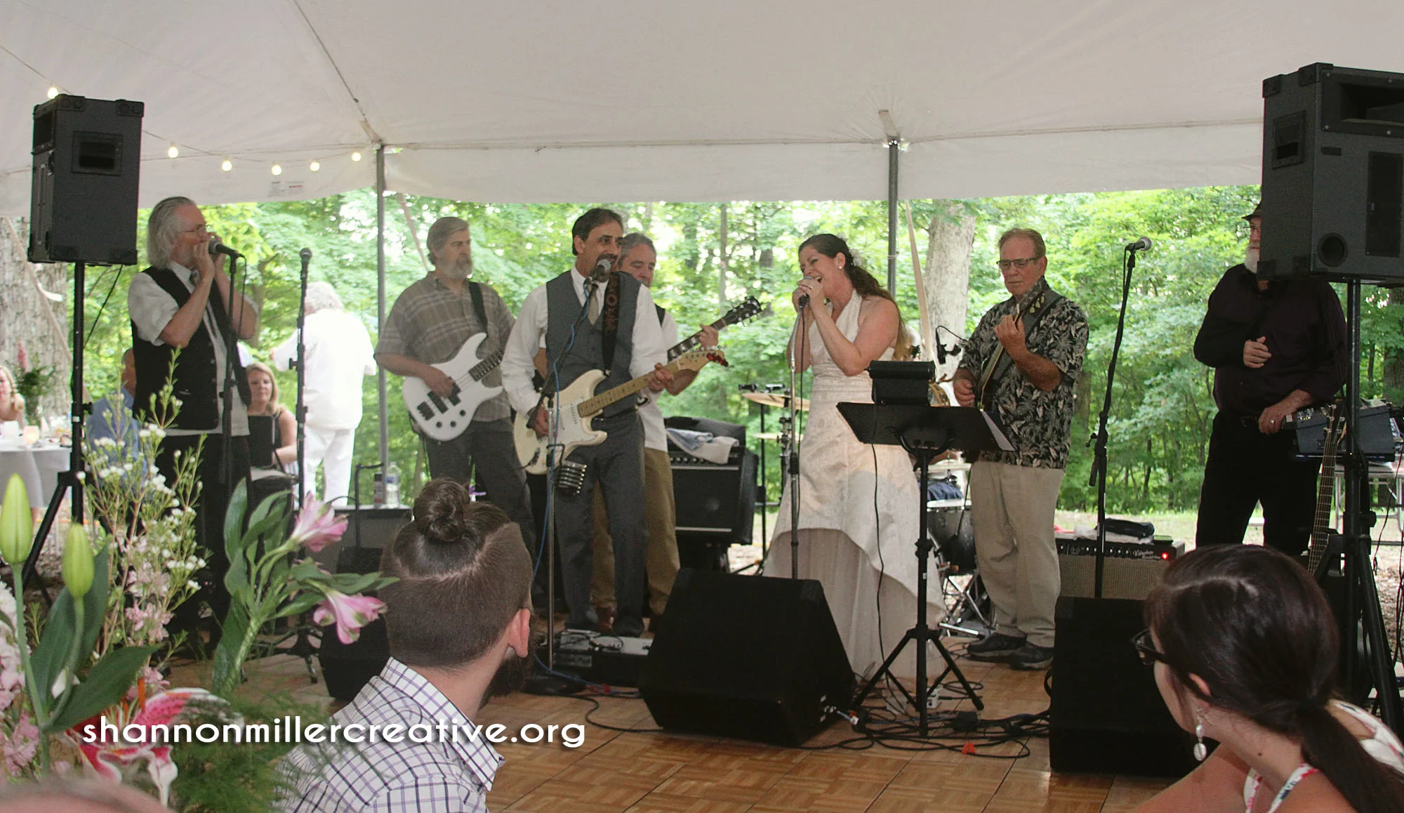 Singing together...literally making beautiful music together. What could be more symbolic of a beautiful marital union?