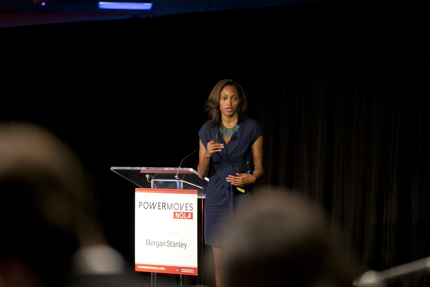 During the 2nd annual conference in New Orleans, PowerMoves showcased the most promising founders of color from across the nation. Jewel Burks, Co-Founder of Partpic, competes in the Morgan Stanley Series A Pitch. 