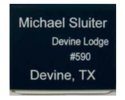 Pocket Name Tag without Logo
