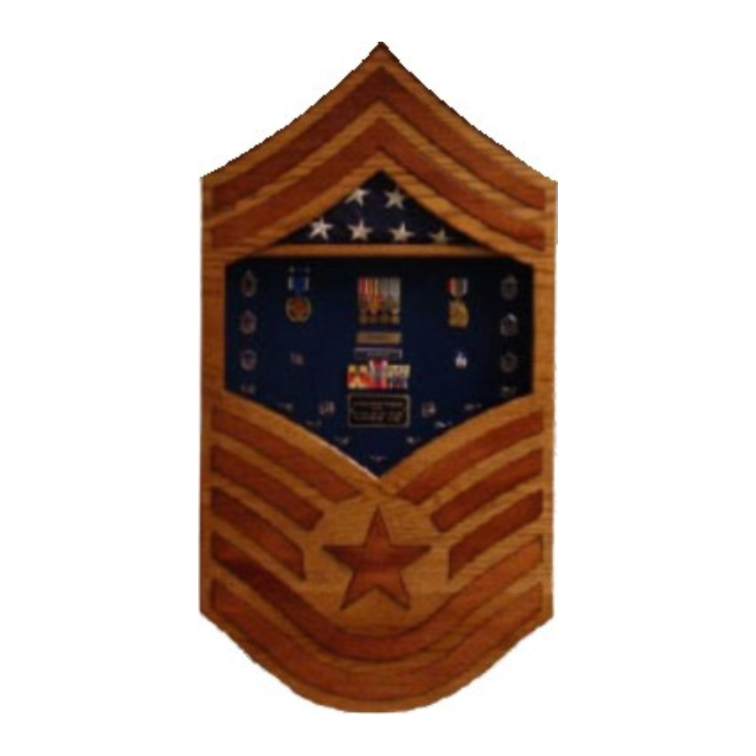 Air Force Full Rank Shadow Box - Senior Master Sergeant (SMSgt) — Texas ...