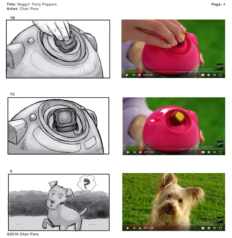 "Beggin' Party Poppers" Commercial, Pg 4